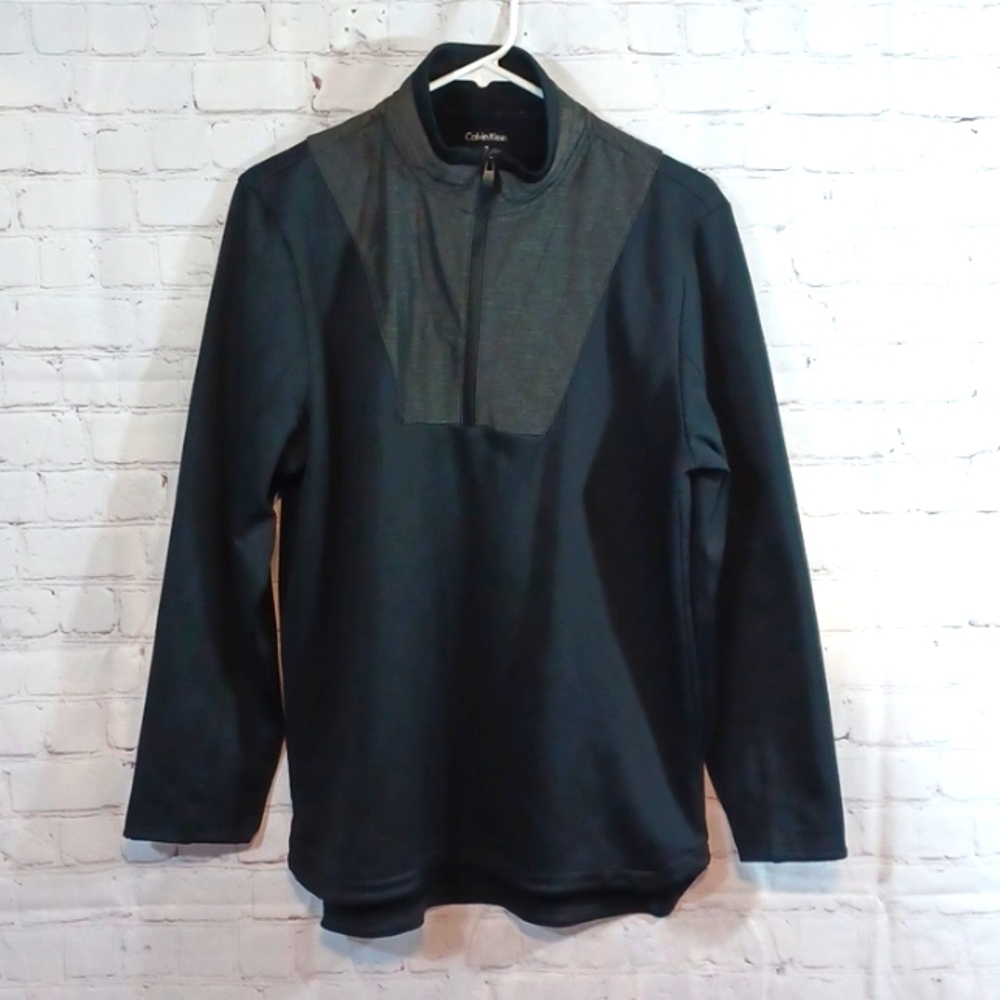Calvin Klien Men's Black 1/4 Zip Jacket M